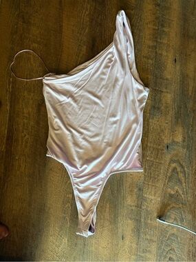 One-Shoulder Lavender bodysuit One-Piece